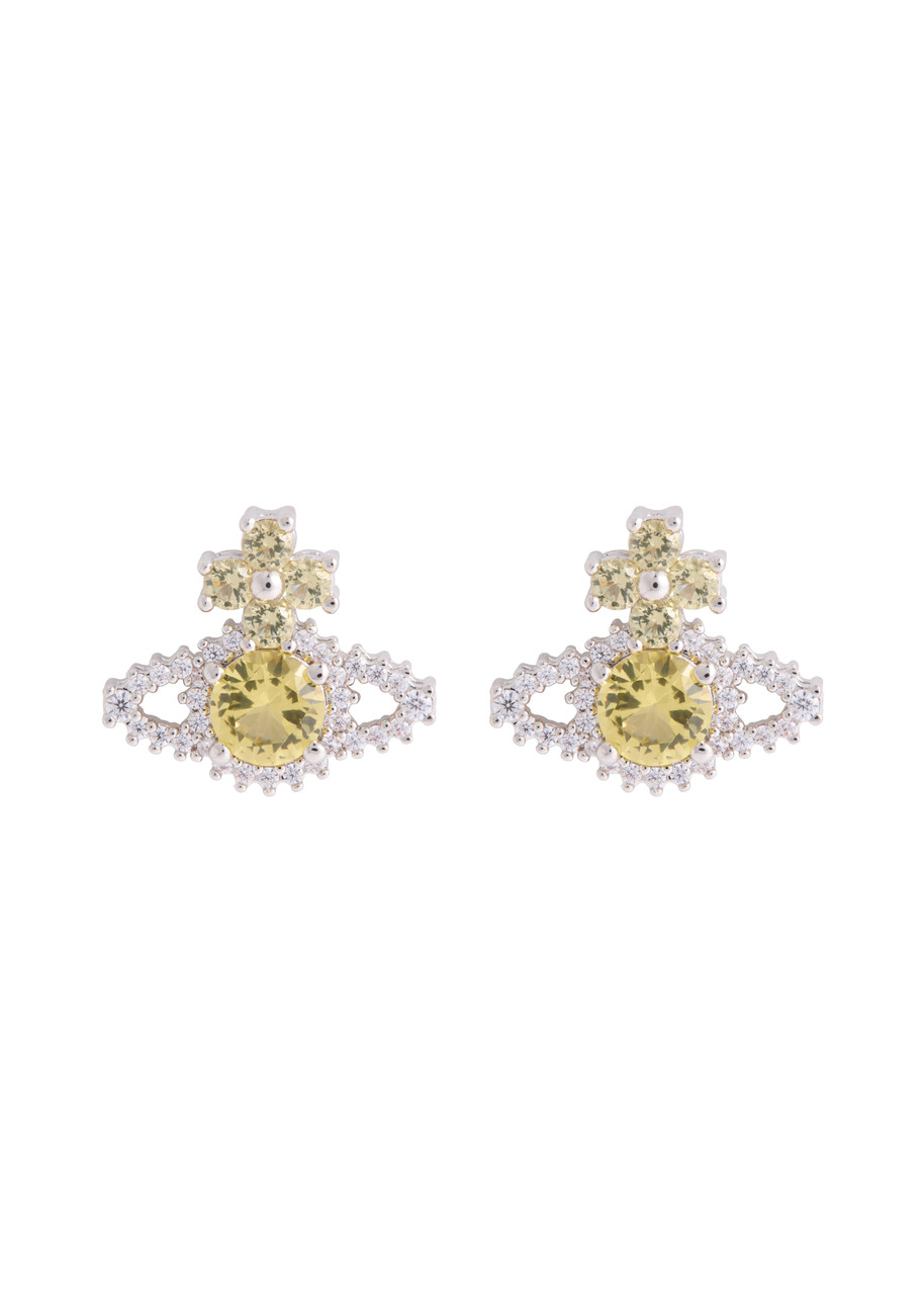 Vivienne Westwood Valentina Orb-embellished Stud Earrings In Silver
