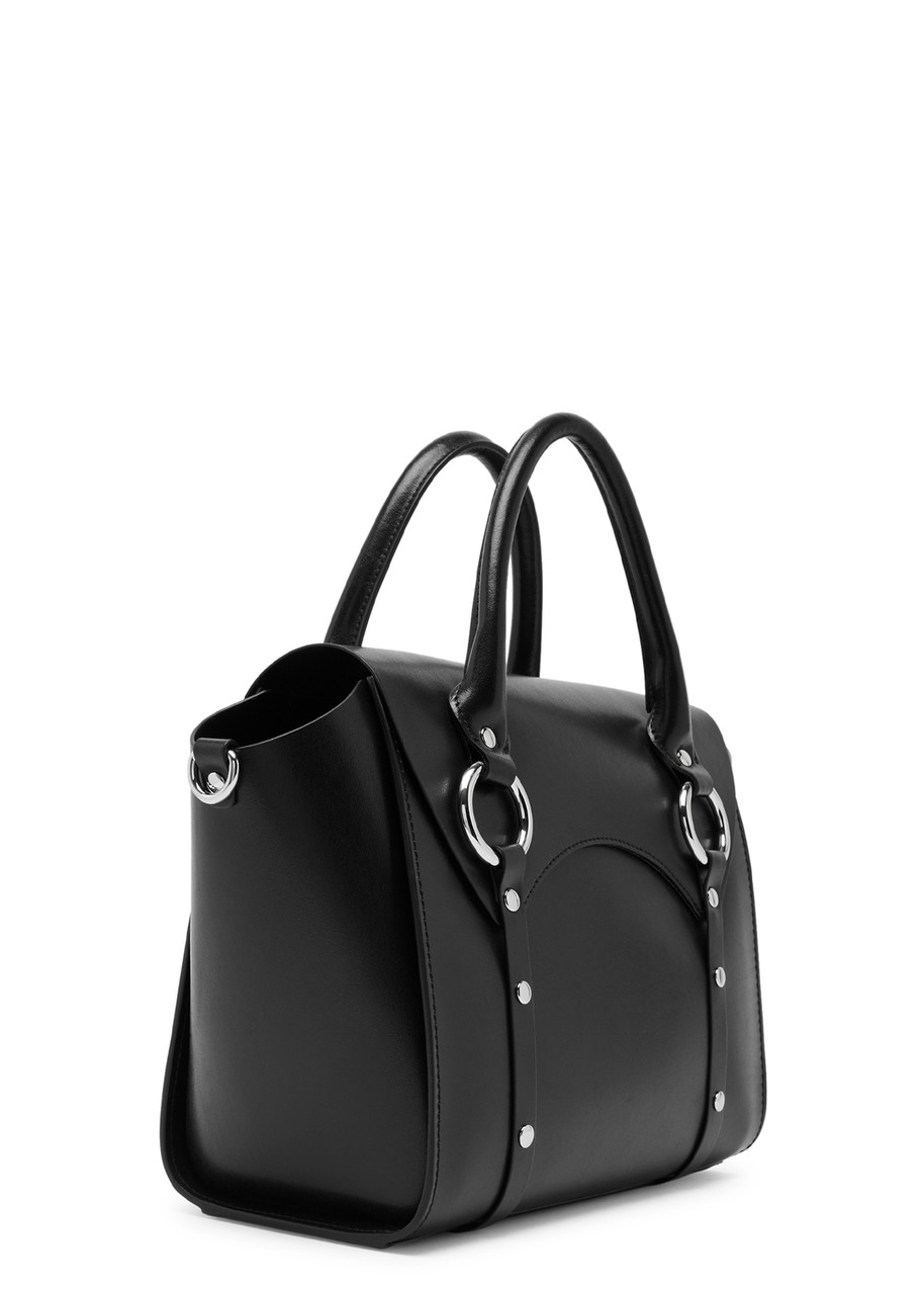 Vivienne Westwood Betty Medium Leather Top Handle Bag In Black