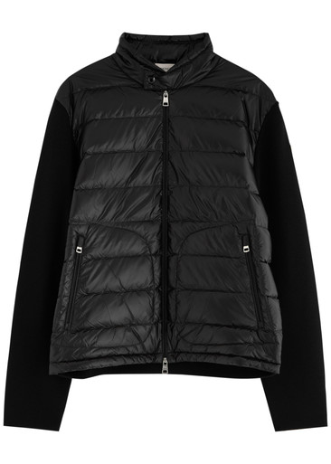 MONCLER Quilted nylon and wool jacket | Harvey Nichols