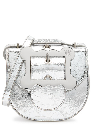 VIVIENNE WESTWOOD Jodie metallic leather saddle bag | Harvey Nichols