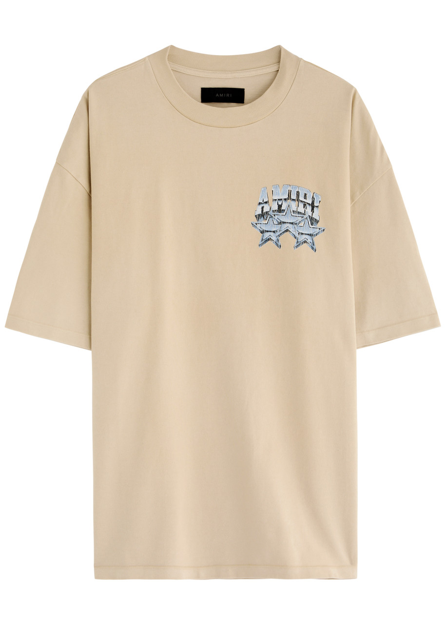 Amiri Championship Printed Cotton T-shirt - Beige - L