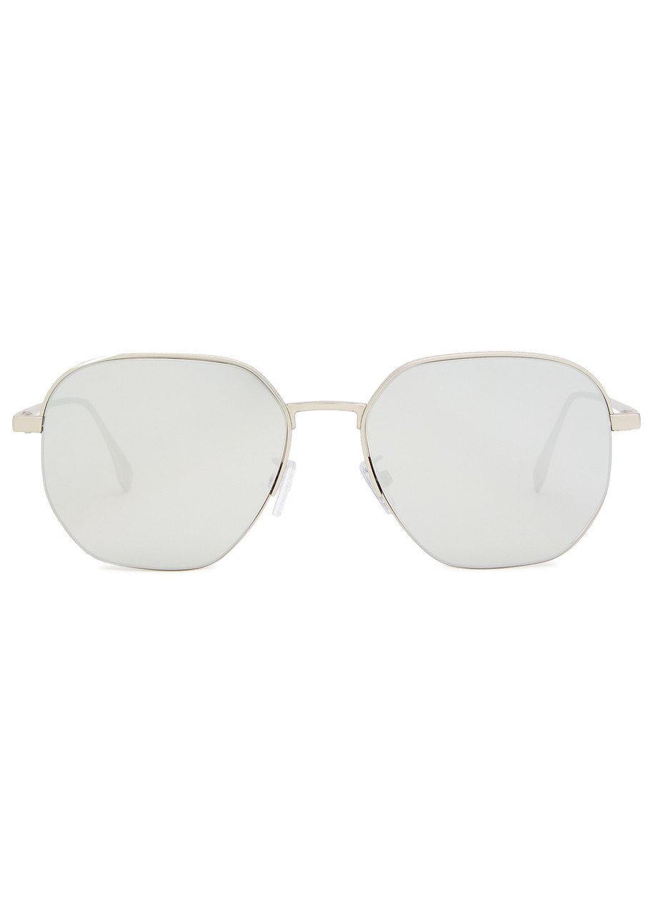 Fendi Square-frame Sunglasses In Grey
