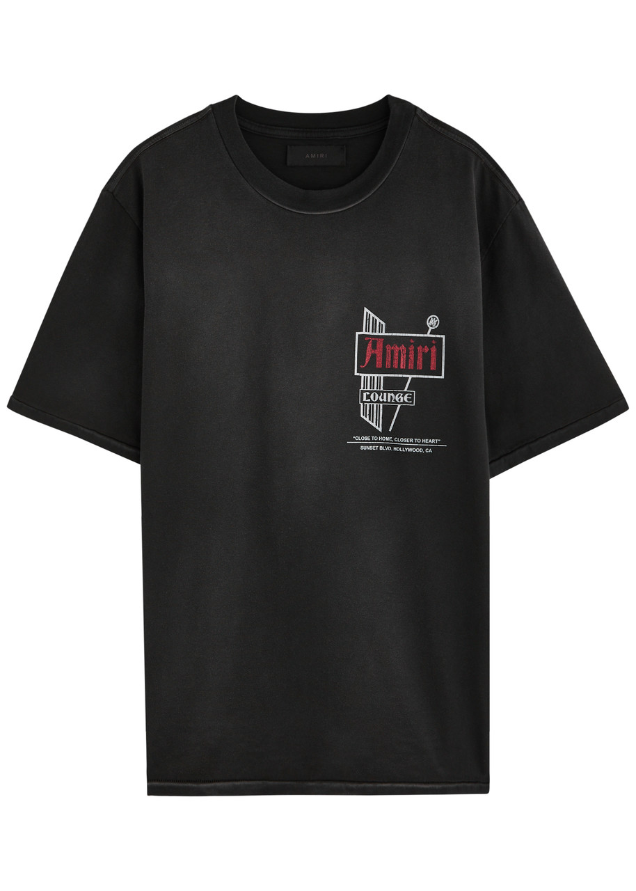 Amiri Vintage Logo Cotton T-shirt - Black - XL
