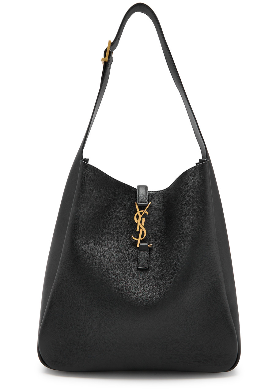Saint Laurent Le 5 à 7 Large Leather Hobo bag - Black - One Size