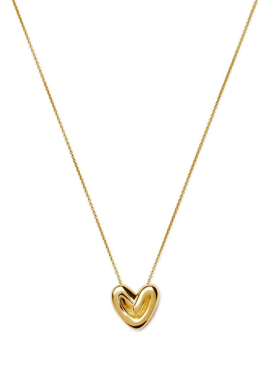 Missoma Puffy Heart 18kt Gold-plated Necklace - One Size