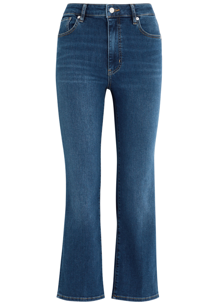 Frame The Reboot Crop Boot-leg Jeans In Blue