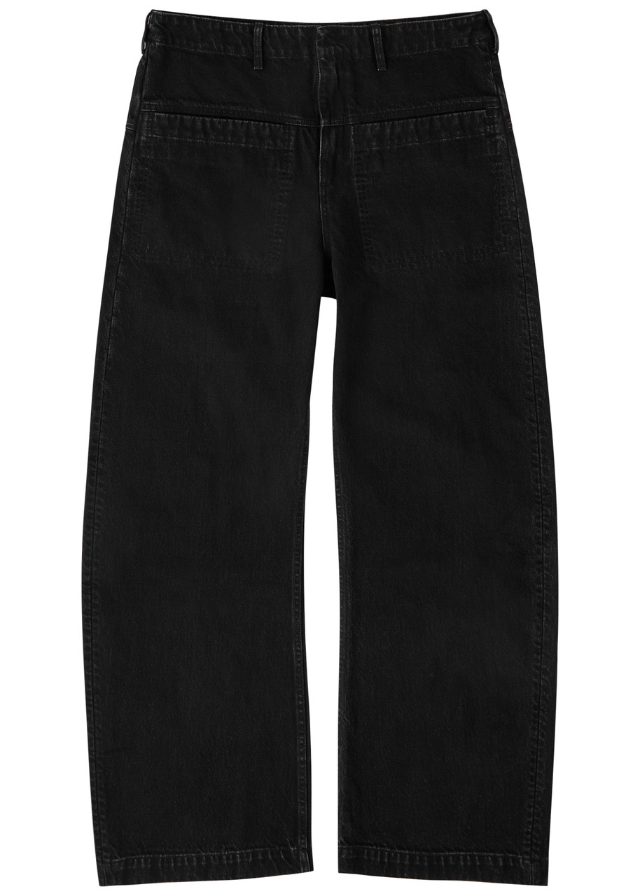 Entire Studios Asset Straight-leg Jeans In Black