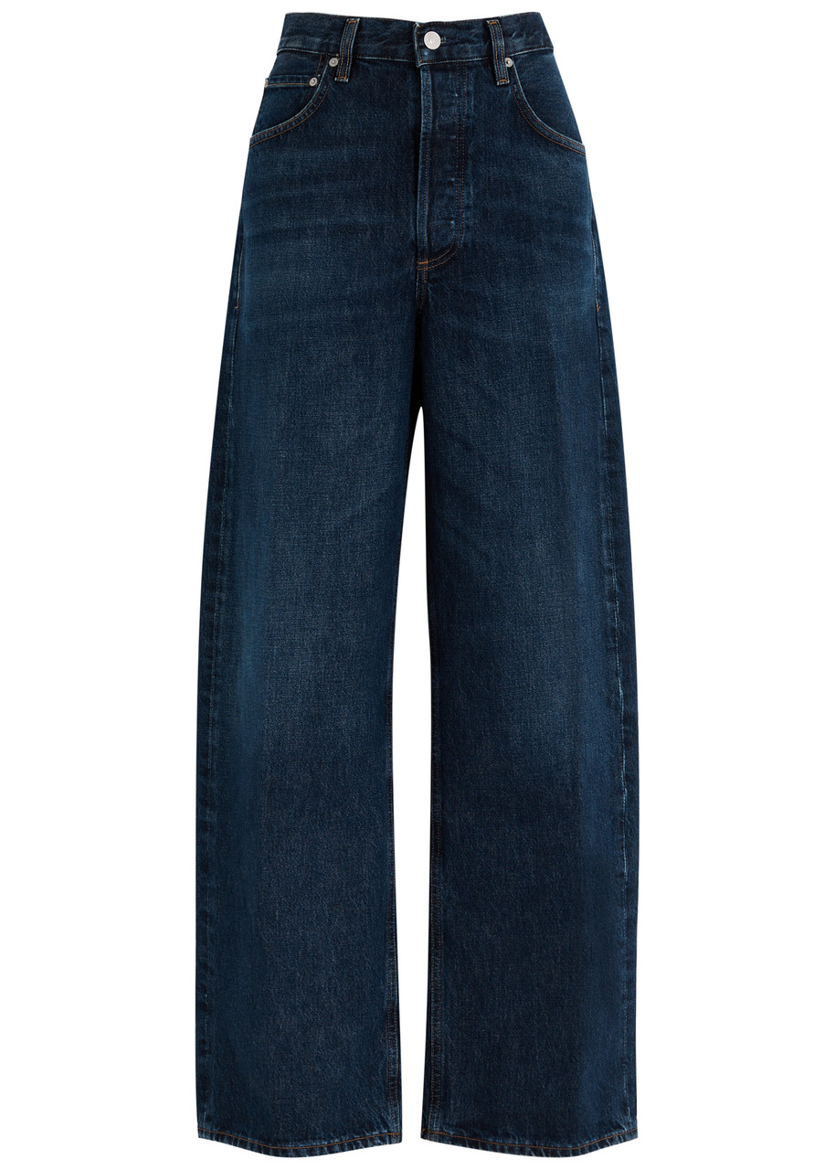Citizen Of Humanity Citizens Of Humanity Ayla Wide-leg Jeans In Dark Blue