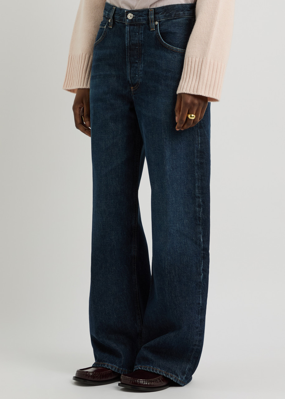 Citizen Of Humanity Citizens Of Humanity Ayla Wide-leg Jeans In Dark Blue