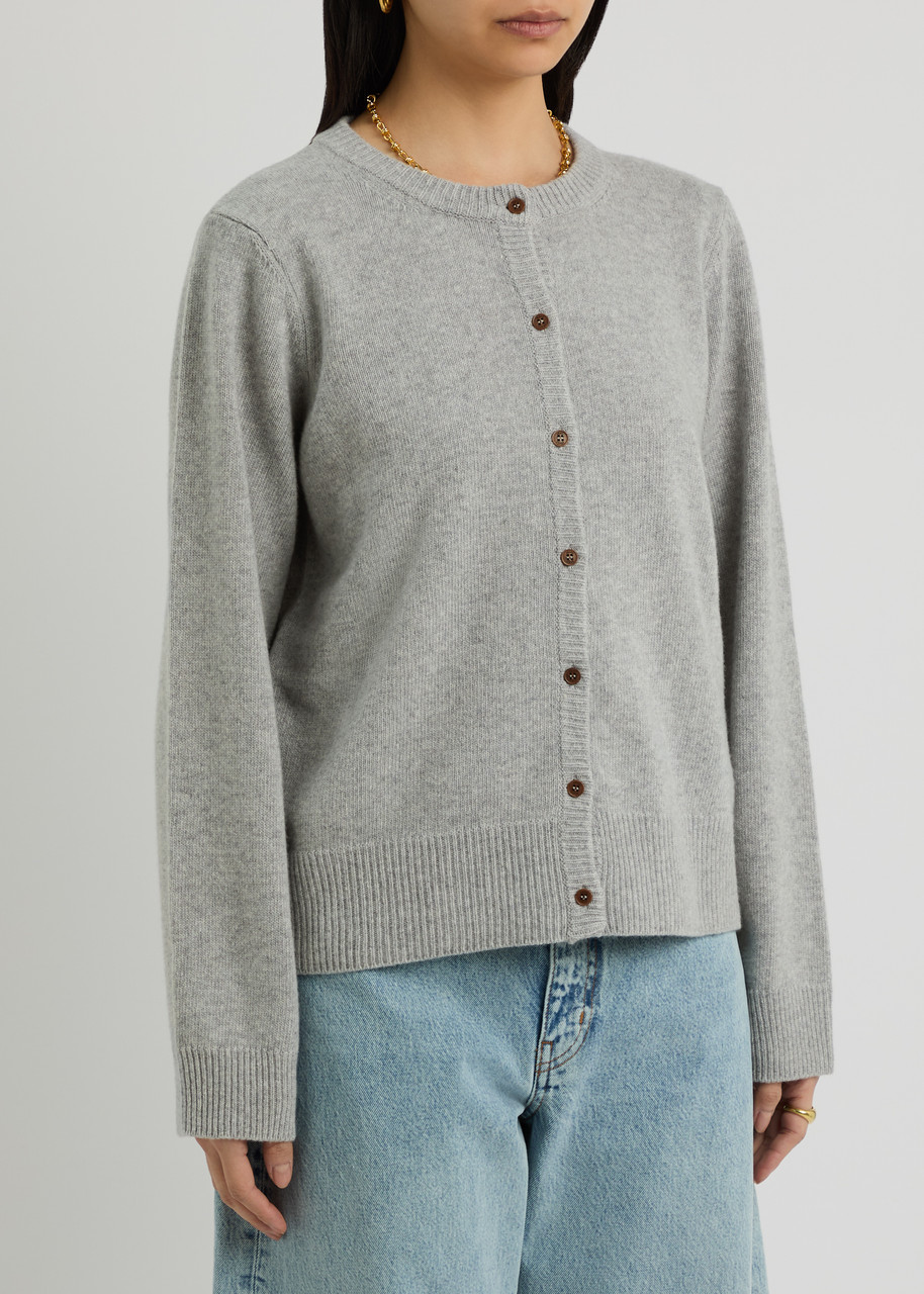 Skall Studio Senna Wool Cardigan In Light Grey