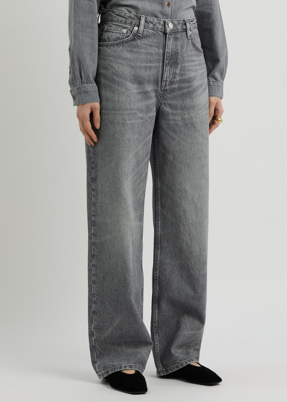 Skall Studio Maddy Straight-leg Jeans In Light Grey