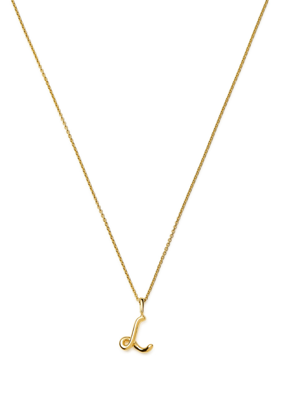 Missoma Initial L Mini 18kt Gold Vermeil Necklace - One Size