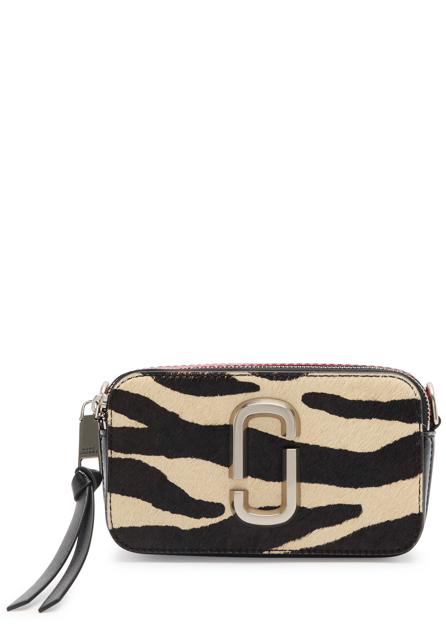 Marc Jacobs The Snapshot Panelled Cross-body Bag In Black And White