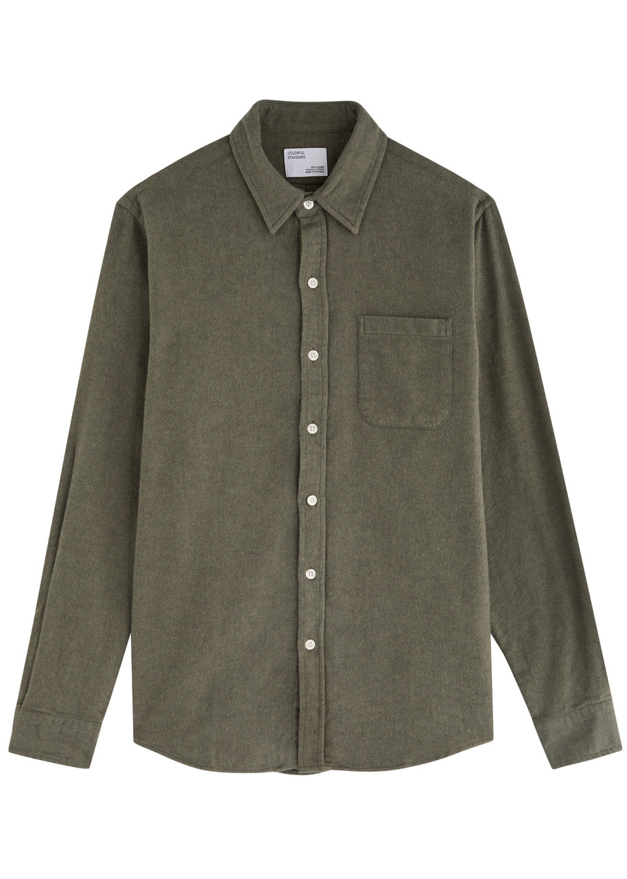 Colorful Standard Flannel Shirt - Olive - Xxl