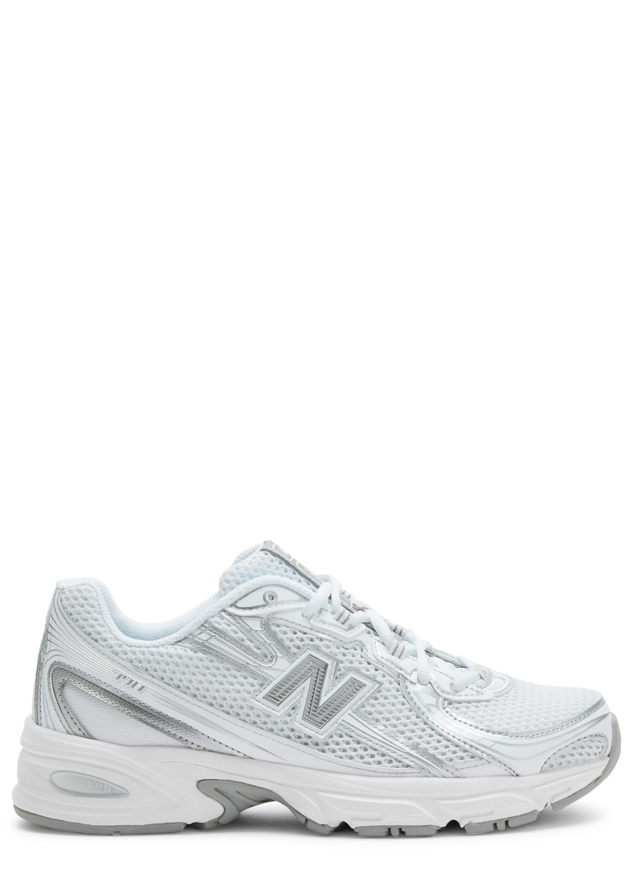 New Balance White Artificial Leather Sneaker In White