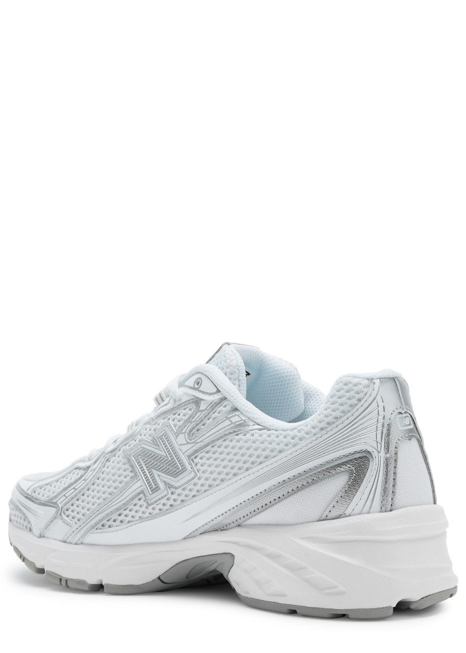 New Balance White Artificial Leather Sneaker In White