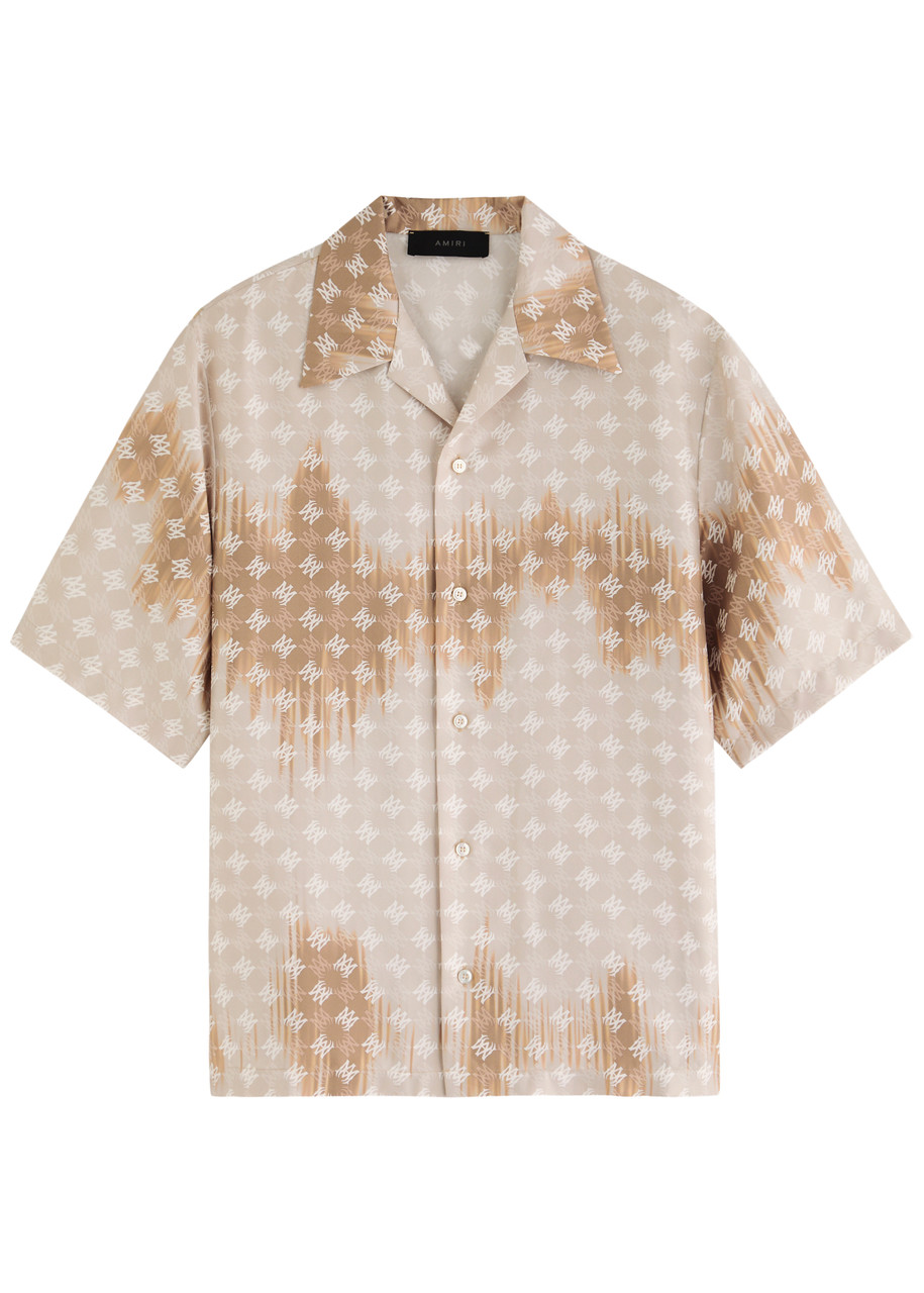 Amiri Monogram Shirt In Camel