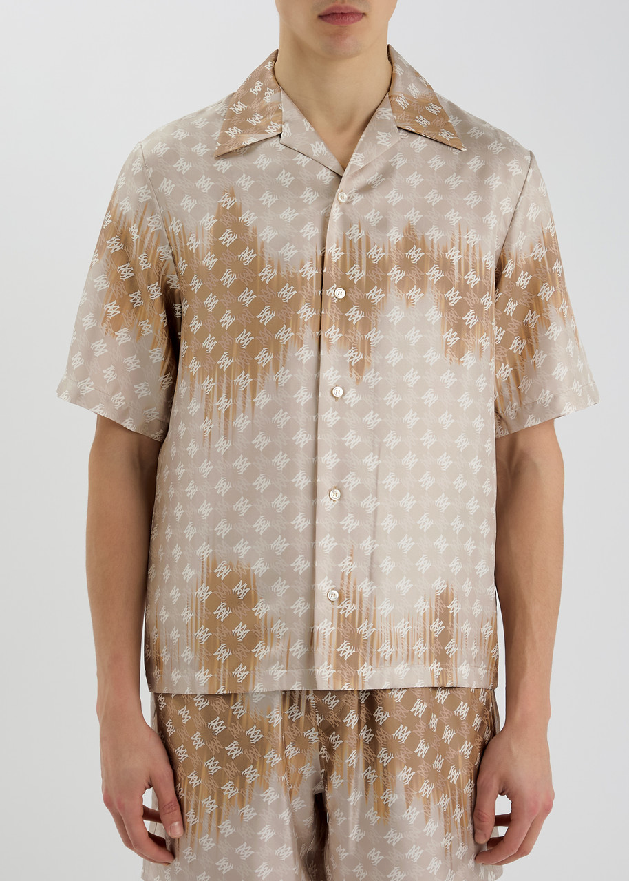 Amiri Monogram Shirt In Camel