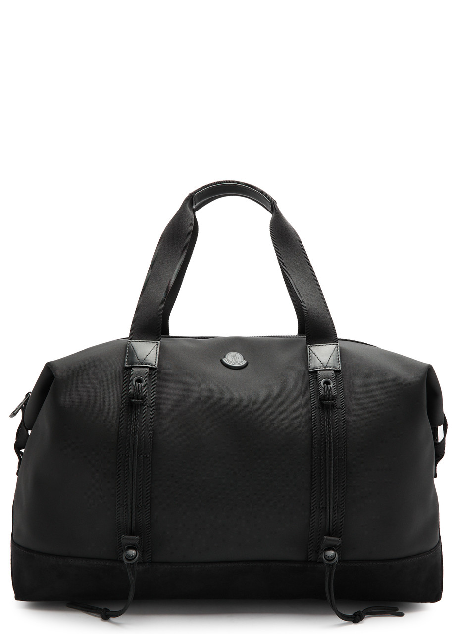Moncler Panelled Canvas Holdall In Black