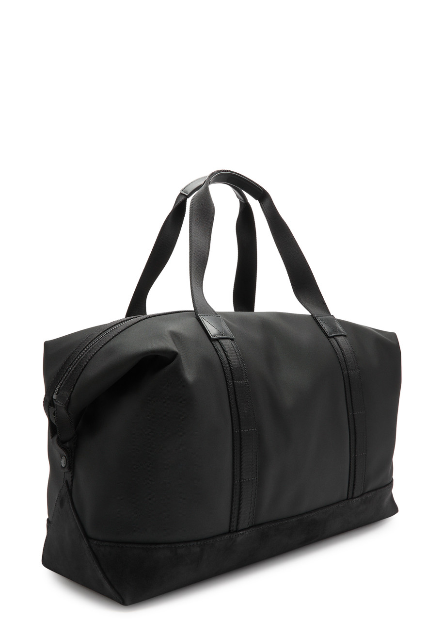 Moncler Panelled Canvas Holdall In Black
