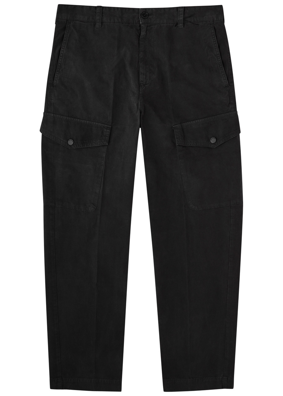 Belstaff Dispatch Cotton Cargo Trousers In Black