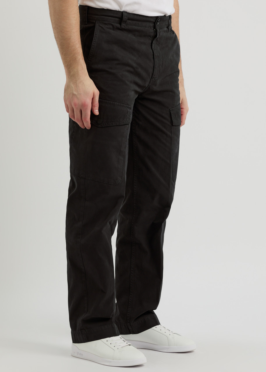 Belstaff Dispatch Cotton Cargo Trousers In Black