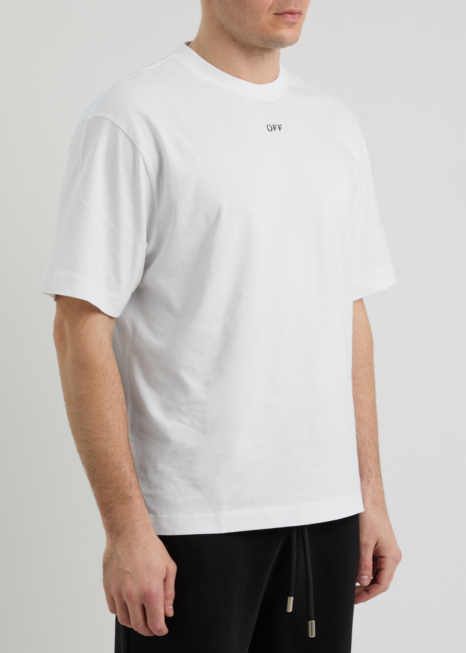 Off-white Vibe Arrow T-shirt In White And Black