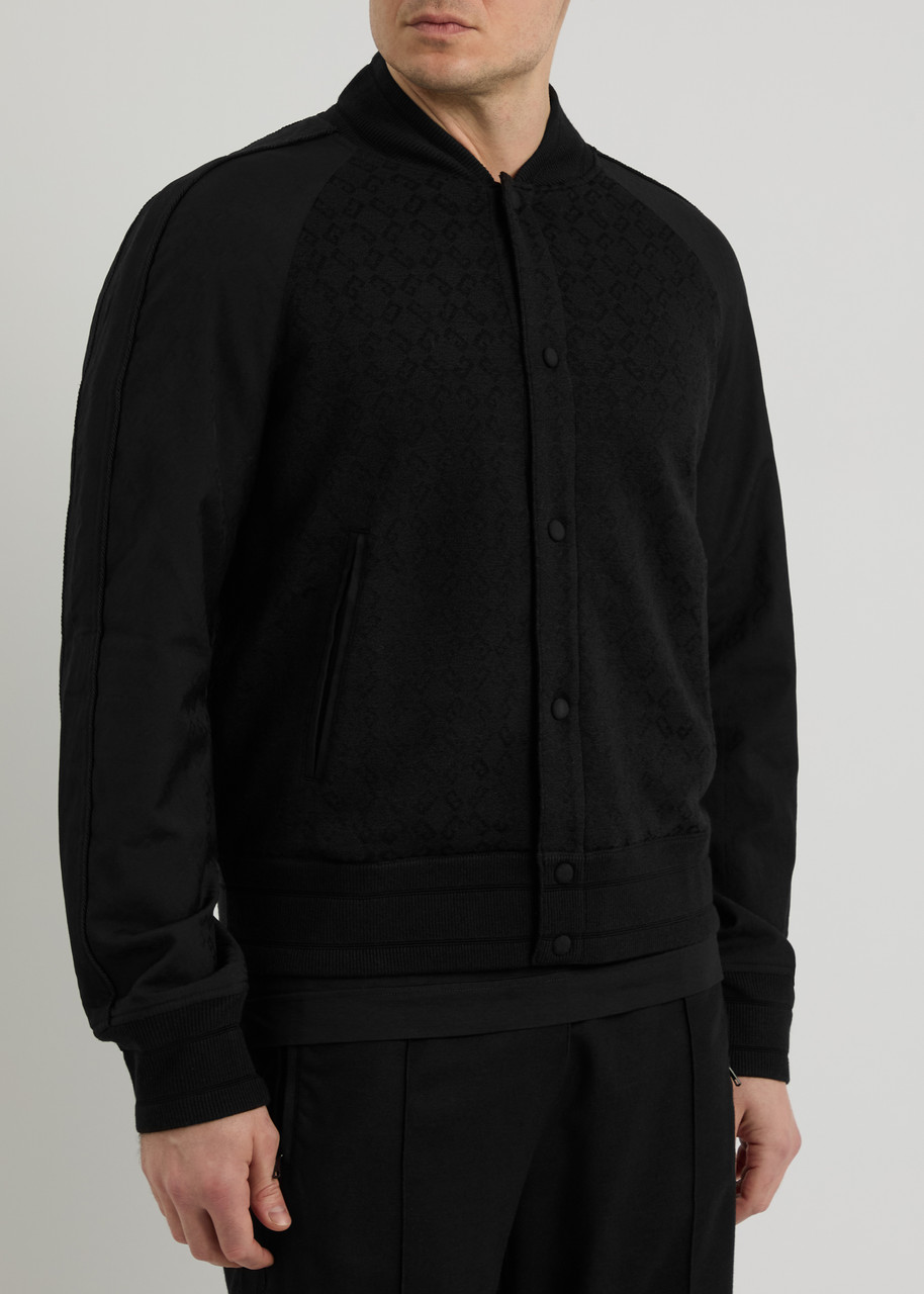 Givenchy Panelled Wool-blend Varsity Jacket In Black