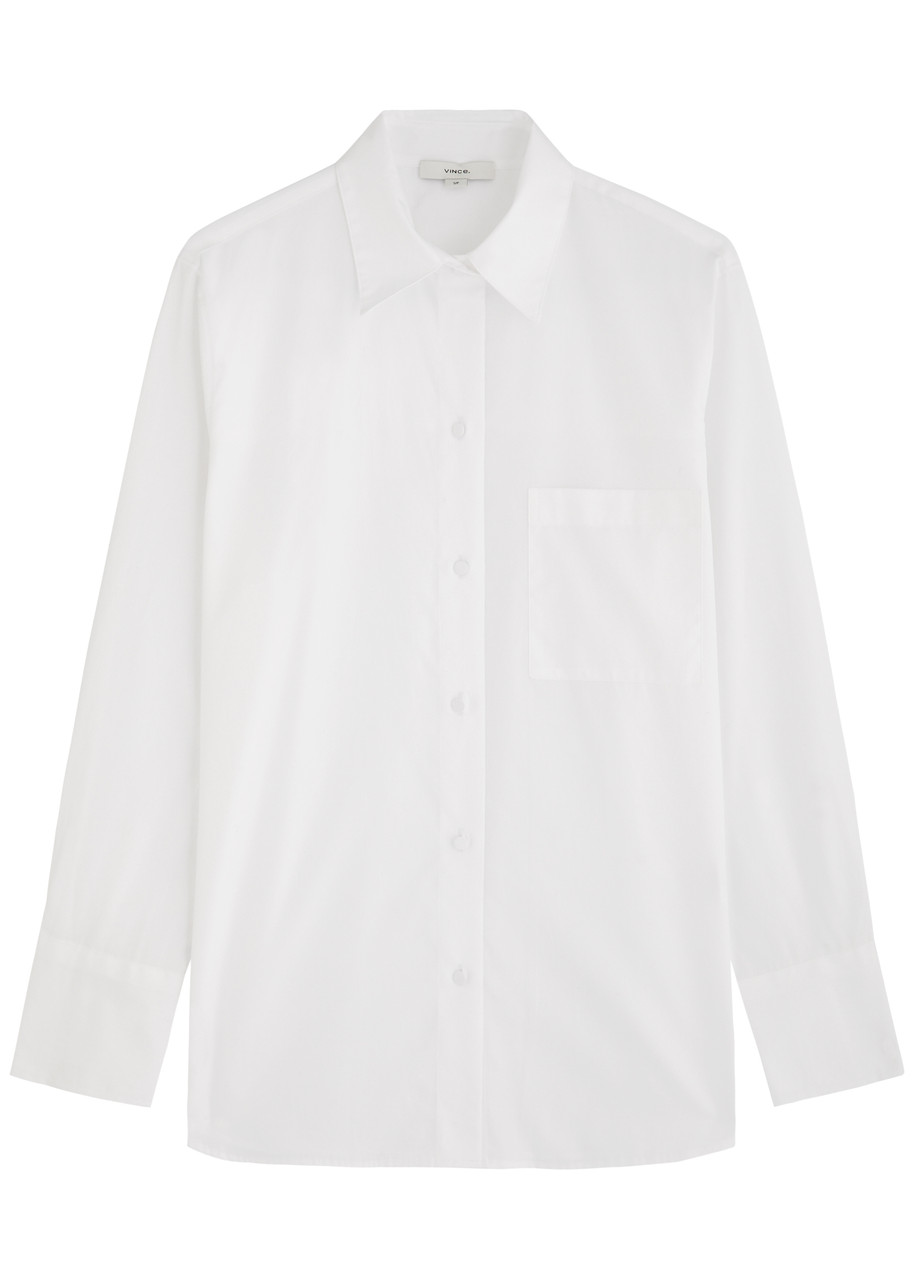 Vince Cotton-poplin Shirt - White - XL (UK16 / XL)