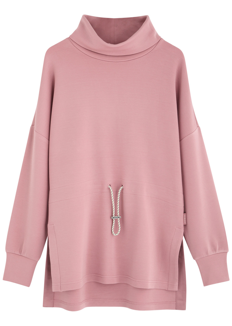 Varley Freya Stretch-jersey Sweatshirt In Pink