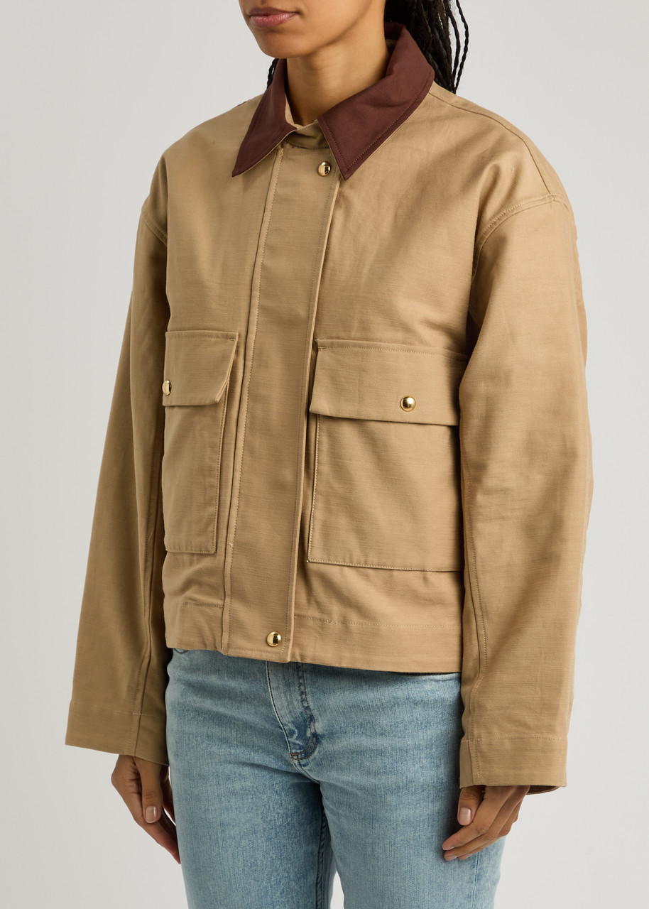  Rag & Bone Nonie Cotton Jacket - Beige - S (uk8-10 / S) 