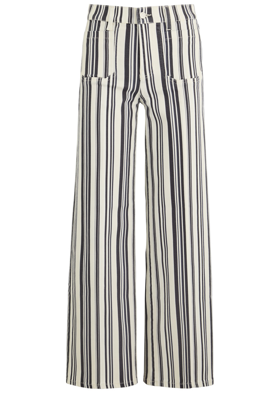 Frame Le Slim Palazzo Striped Straight-leg Jeans - Stripe - 25 (W25 / UK6 / XS)
