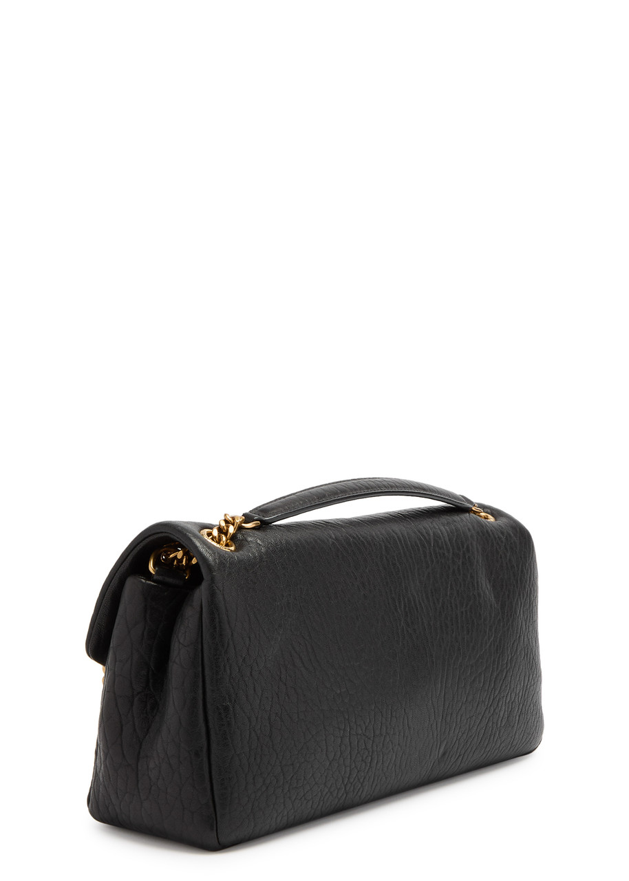 Saint Laurent Calypso Small Padded Leather Shoulder Bag In Black