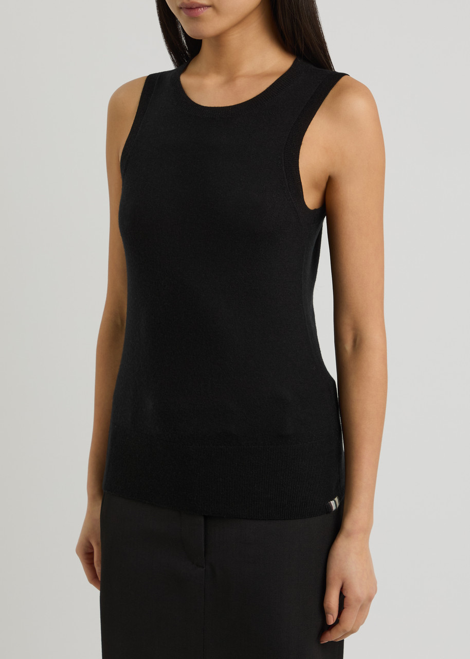 Extreme Cashmere N°412 Wiever Wool-blend Tank In Black