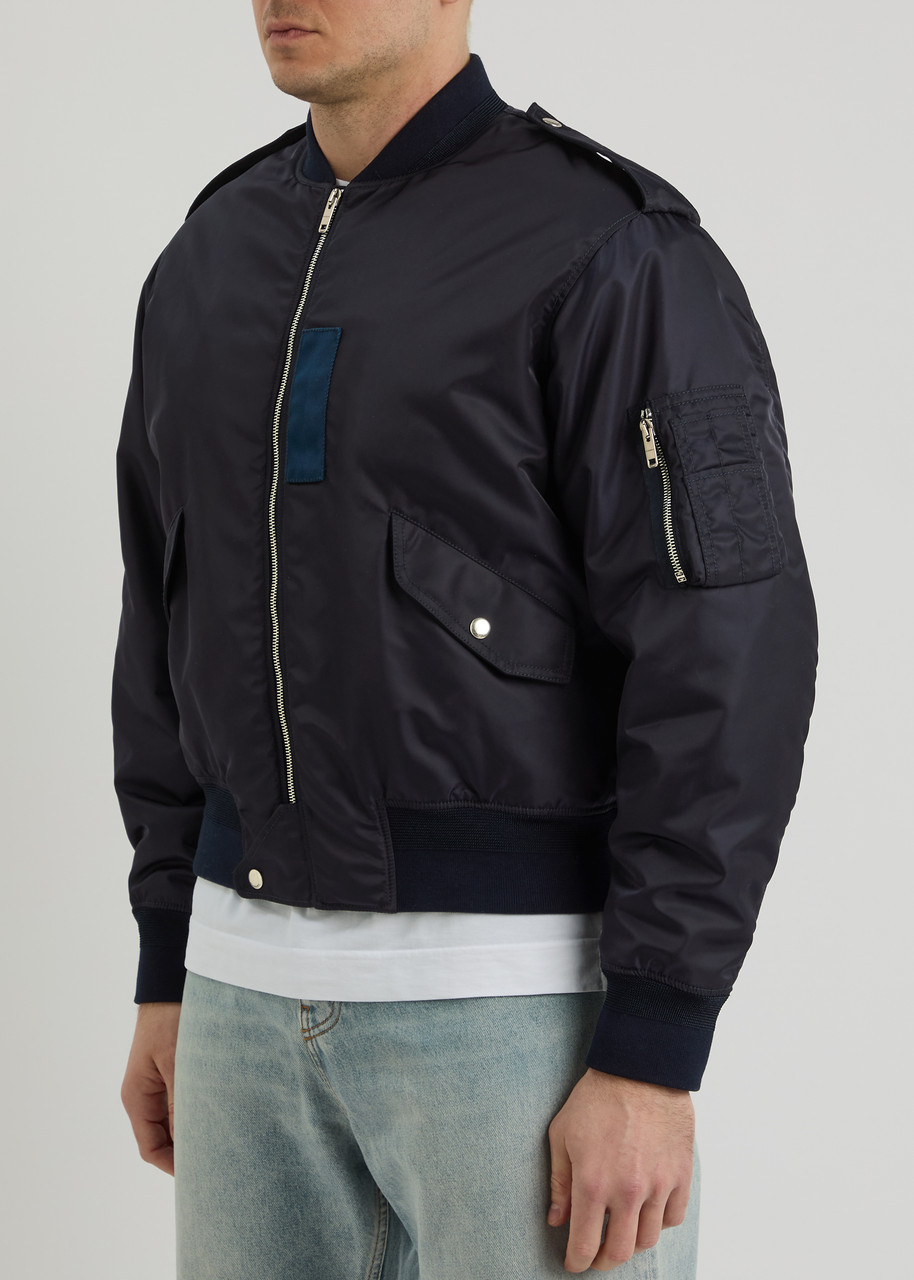 ブルゾン GIVENCHY PADDED BOMBER JACKET IN NYLON Givenchy Padded Nylon Bomber Jacket In Navy | ModeSens