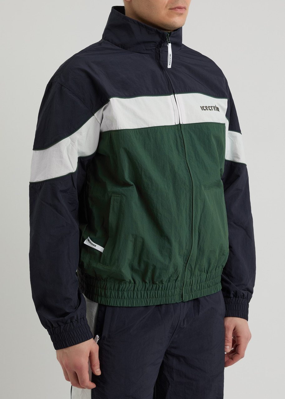 Ice Cream Soft Serve Nylon Track Jacket In Navy