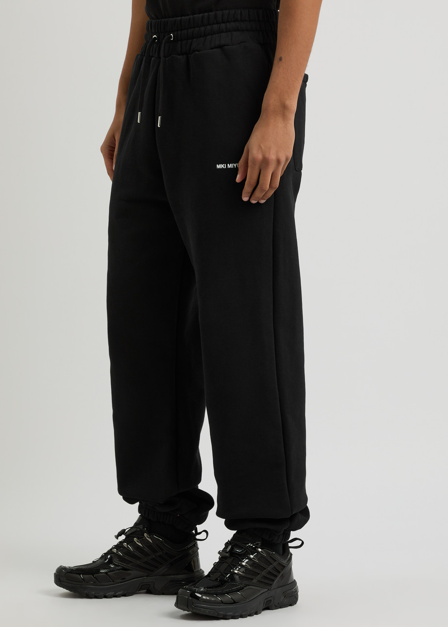 Mki Miyuki Zoku Logo-print Cotton-blend Sweatpants In Black