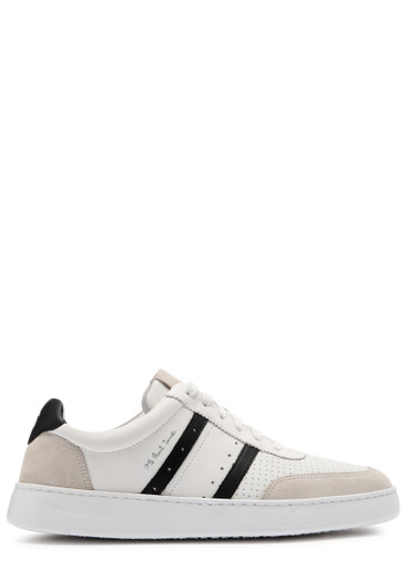 PAUL SMITH: Birch panelled leather sneakers