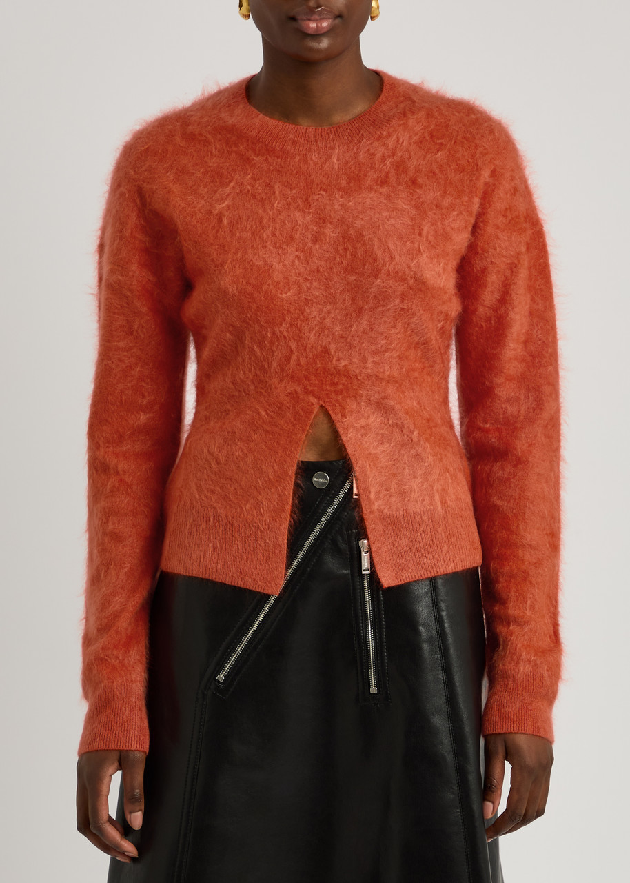 Nanushka Kloe Brushed Cashmere Jumper In Red