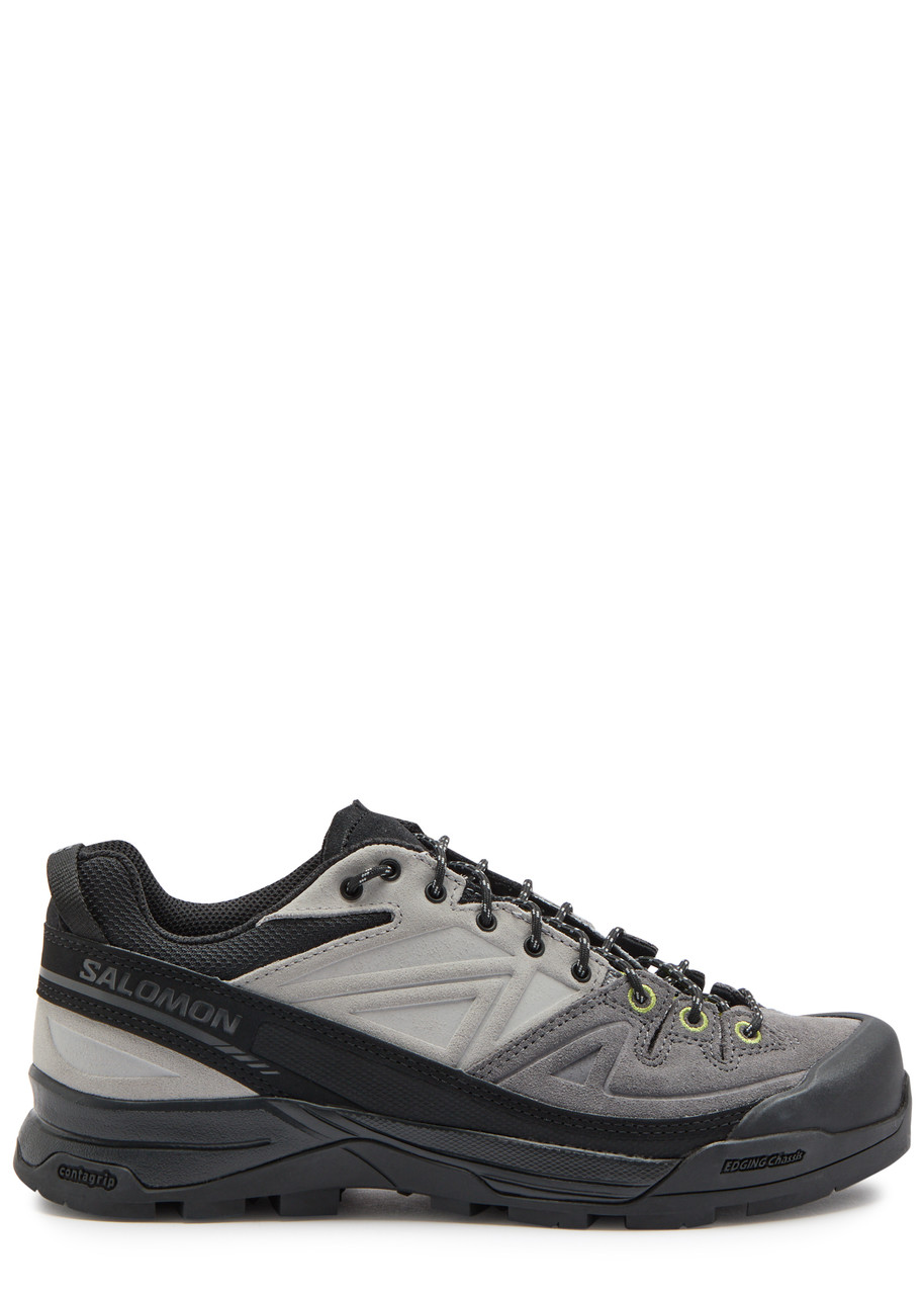 Salomon X-alp Panelled Mesh Sneakers In Black And White