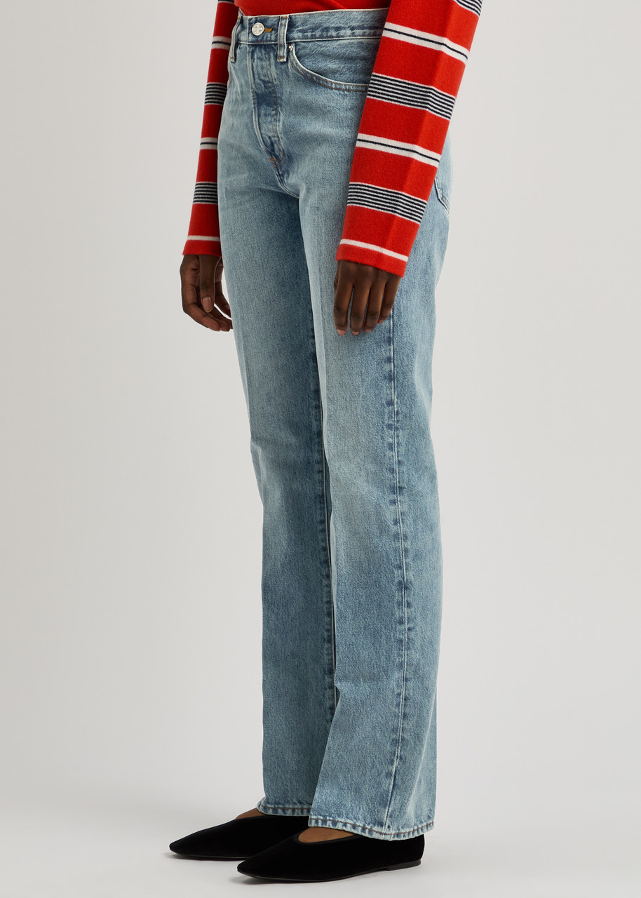 Frame The Vertical Straight-leg Jeans In Blue