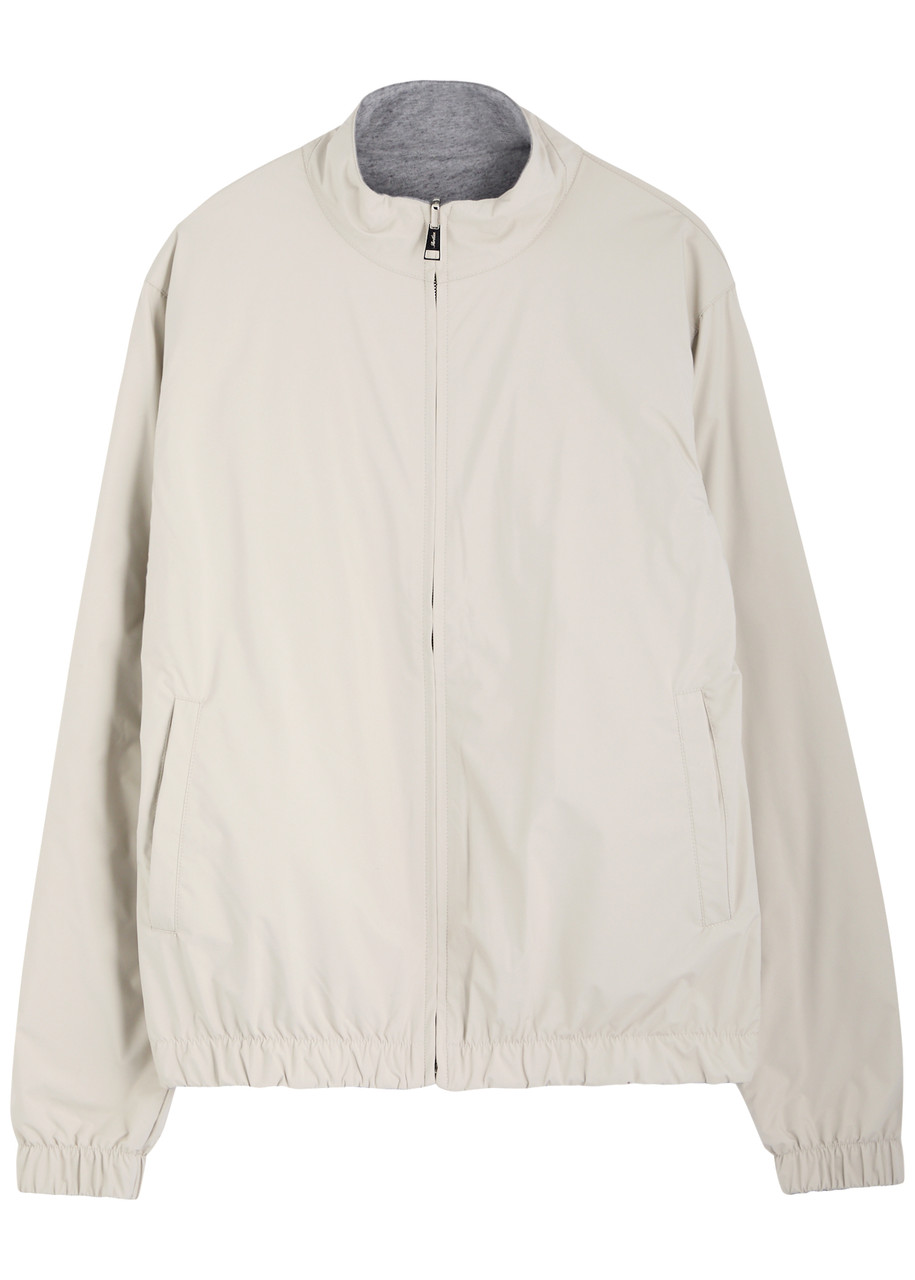 Aurélien Resort Reversible Shell Jacket In Ecru