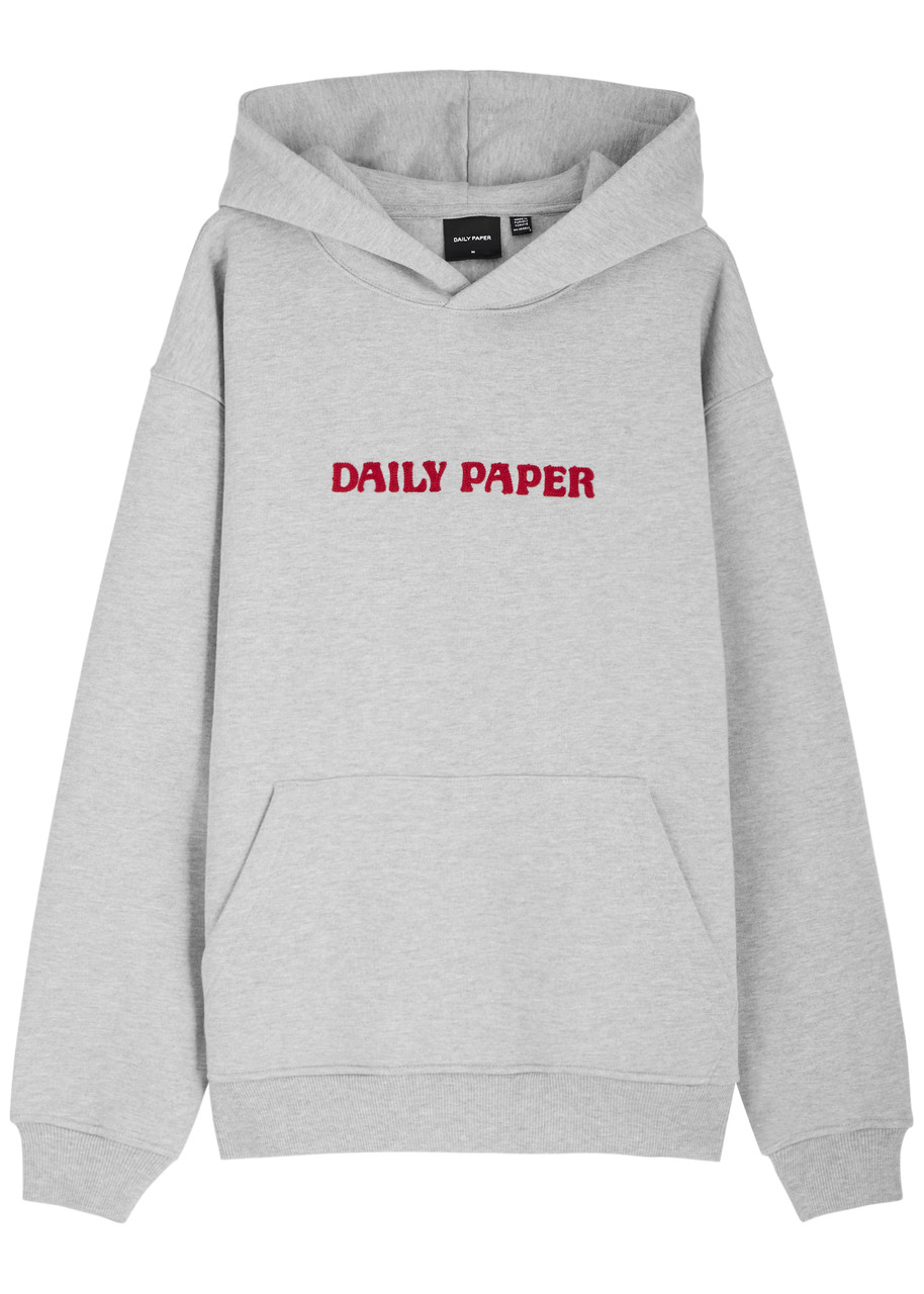 Daily Paper Logo Hooded Jersey Sweatshirt – Grey – XL Daily Paper Logo Hooded Jersey Sweatshirt – Grey – XL