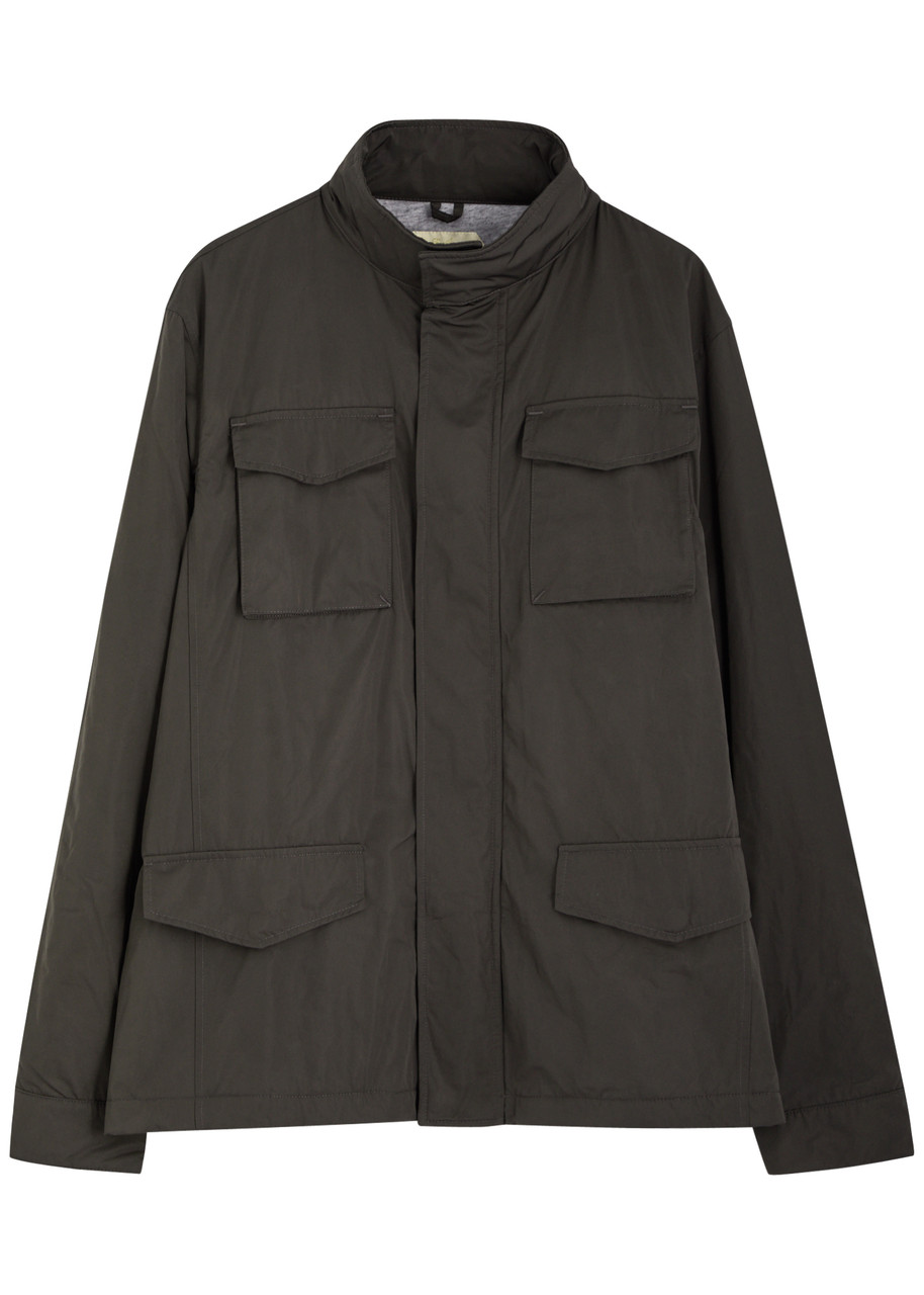 Aurélien Tech Field Shell Jacket In Anthracite