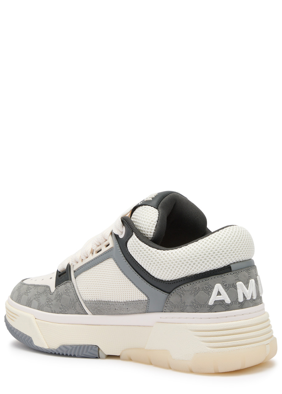 スニーカー AMIRI  MA Quad Debossed Nubuck MA-1 Sneaker in Grey White & Black MA Quad Debossed Nubuck MA-1 Sneakers by AMIRI