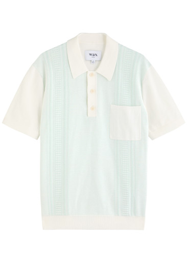 WAX LONDON Turin knitted cotton polo shirt | Harvey Nichols