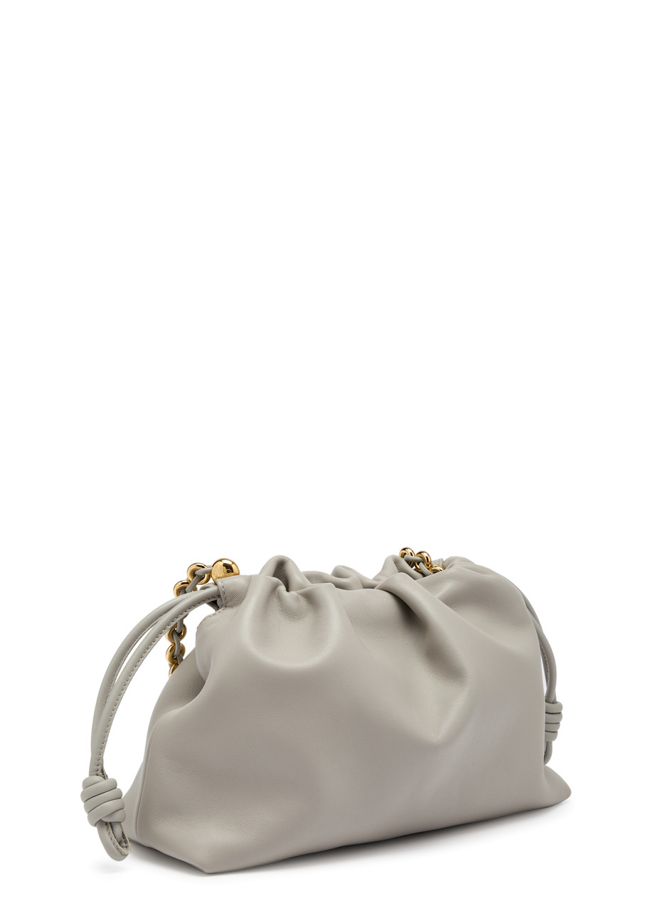 Loewe Medium Flamenco Purse In Mellow Nappa Lambskin In Gray