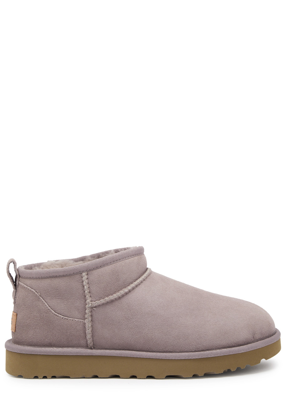 UGG UGG CLASSIC ULTRA MINI SUEDE ANKLE BOOTS