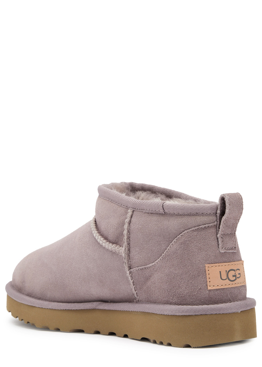 UGG UGG CLASSIC ULTRA MINI SUEDE ANKLE BOOTS