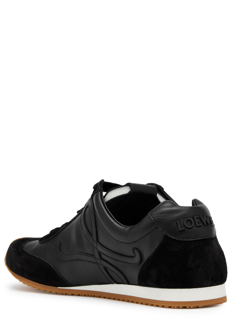 Loewe Womens Ballet Runner 2.0 Low-top Leather Trainers Blac